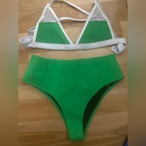 Hoaka green bikini top and bottom